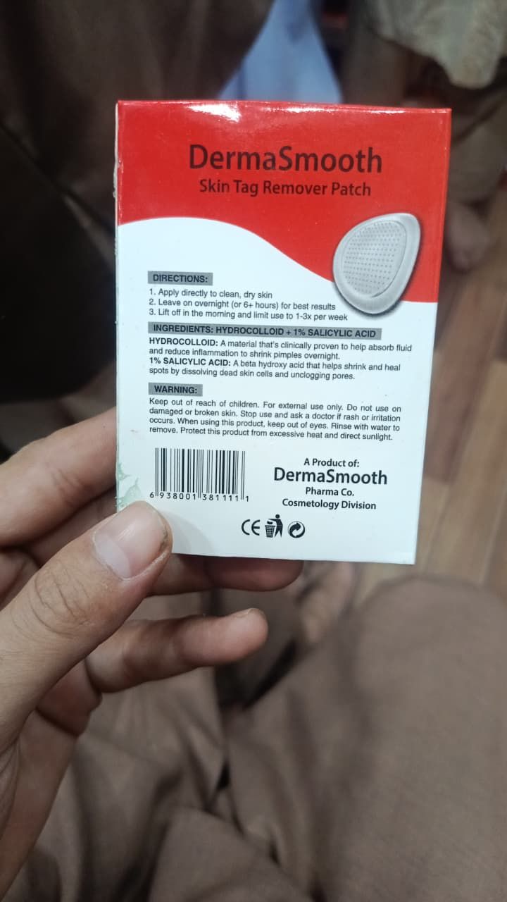 DermaSmooth Skin Tag Remover Patch – Fast, Safe, And Painless Skin Tag And Mole Removal Solution With No Scarring Or Pigmentation View Gallery - Pakistan