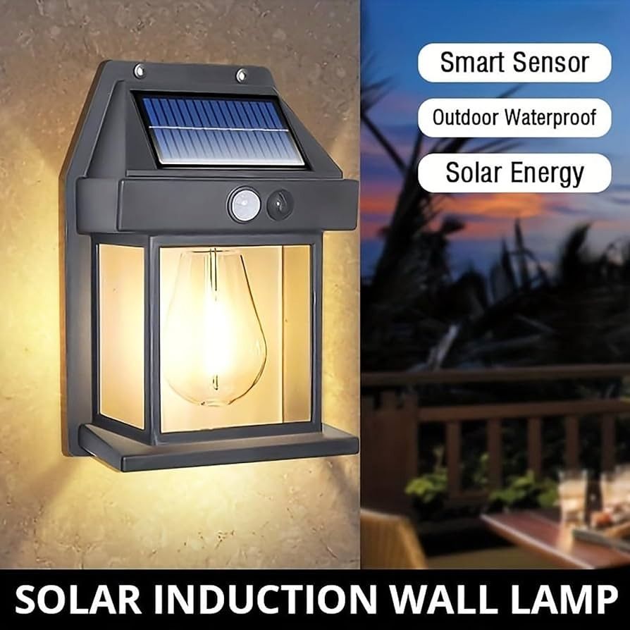 Solar Wall Lamp – Energy-Saving Outdoor Light with Waterproof Design for Home and Garden View Gallery - Pakistan