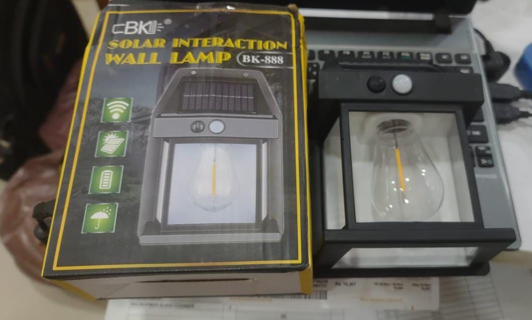 Solar Wall Lamp – Energy-Saving Outdoor Light with Waterproof Design for Home and Garden View Gallery - Pakistan