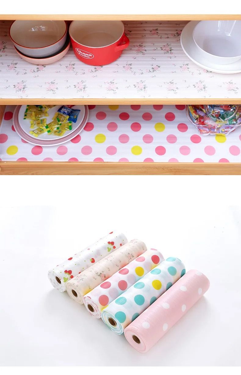 Kitchen Polka Foamic Sheet – Waterproof & Oil Resistant Decorative Cover for Walls and Counters.45x150cm. Random Colors View Gallery - Pakistan