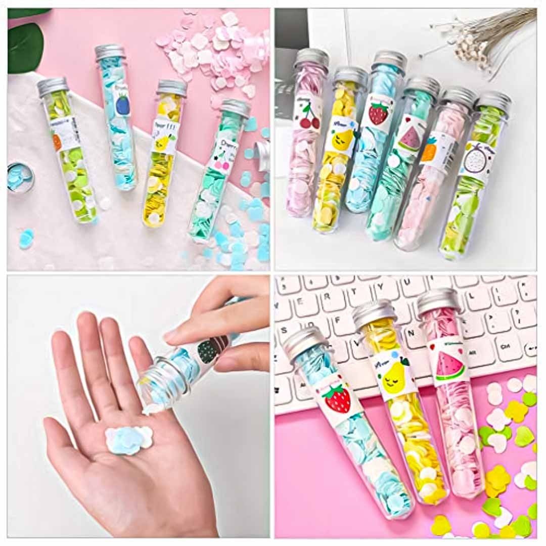 100 PCS Disposable Flower Paper Soap with Portable Tube – Multi-Color Travel Sheets for Hand Washing &amp; Outdoor Use- Random Color