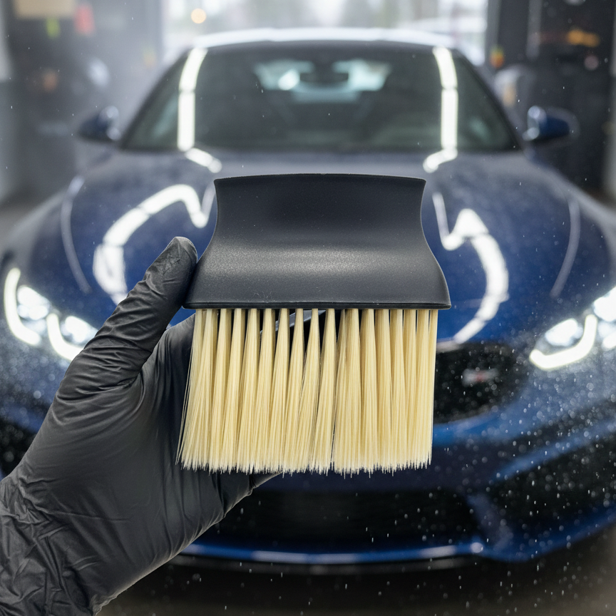 Car Interior Cleaning Brush Durable Quality Comfortable Grip Reliable Performance Effective Dust Removal View Gallery - Pakistan