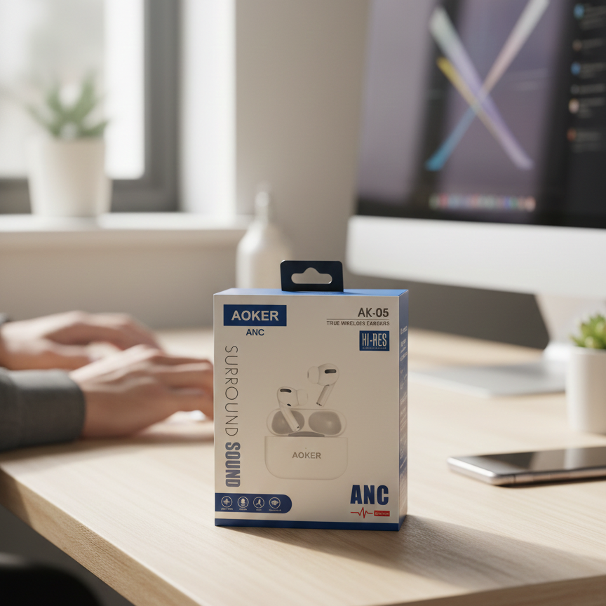 AOKER AK 05 Pro 2 True Wireless Earbuds Stylish Design Durable Quality Reliable Performance Comfortable Fit