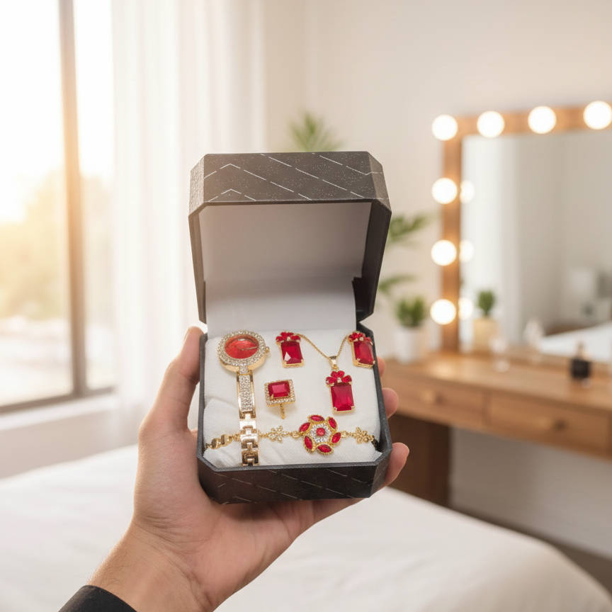 Jewellery Watch For Ladies Elegant Stylish Durable Quality Timeless Design Reliable Performance (With Box) View Gallery - Pakistan