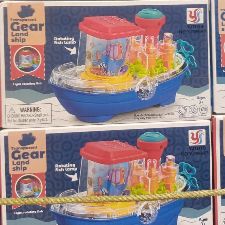Gear Ship Bump and Go Toy for Kids with 3D Lights, Music & Automatic Action Play View Gallery - Pakistan