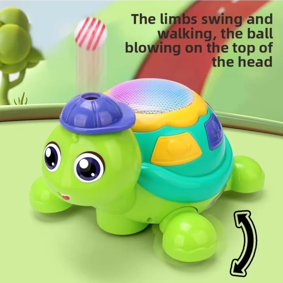 Blow the Ball Turtle Toy with Music & Lights – Fun Interactive Play for Kids View Gallery - Pakistan