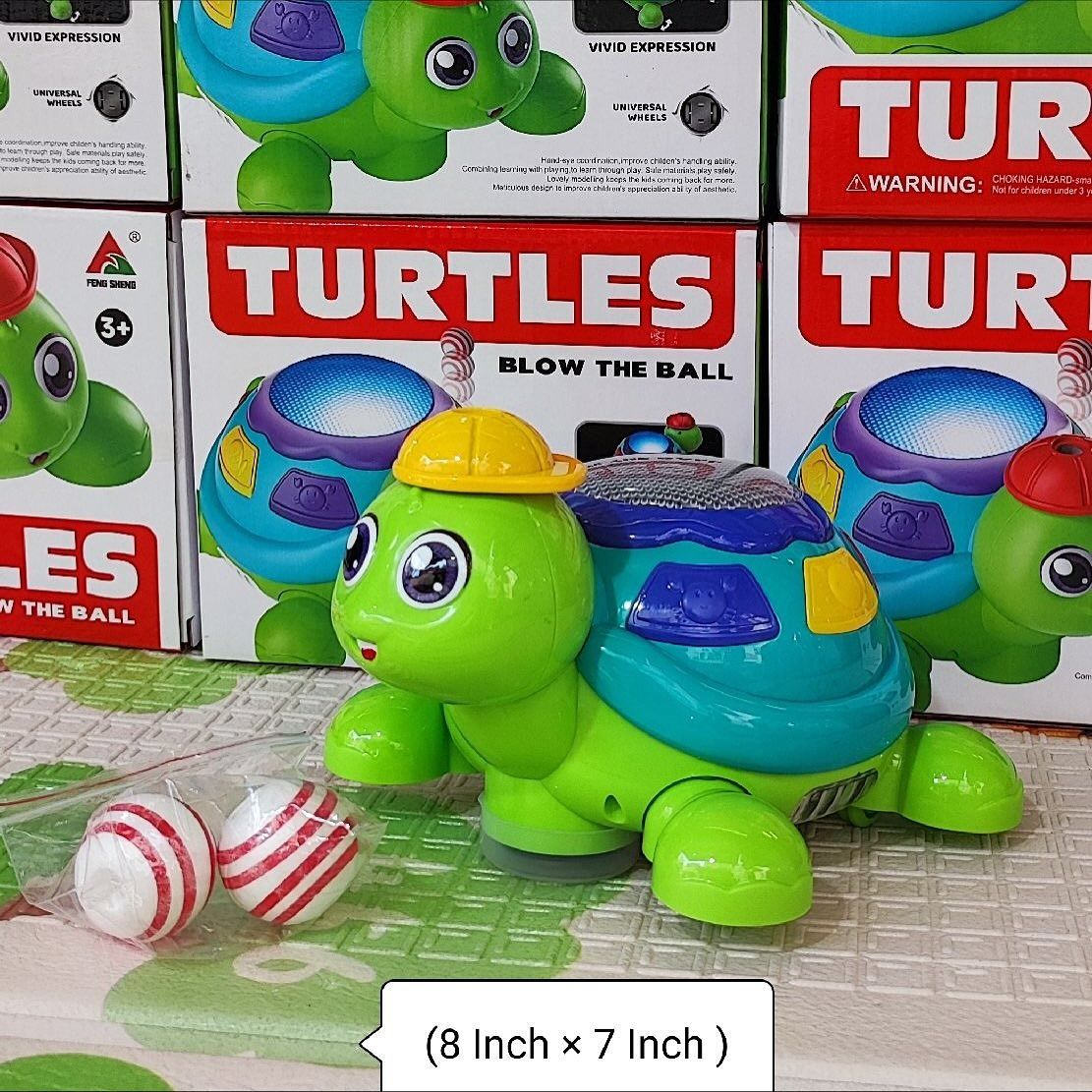 Blow the Ball Turtle Toy with Music & Lights – Fun Interactive Play for Kids View Gallery - Pakistan