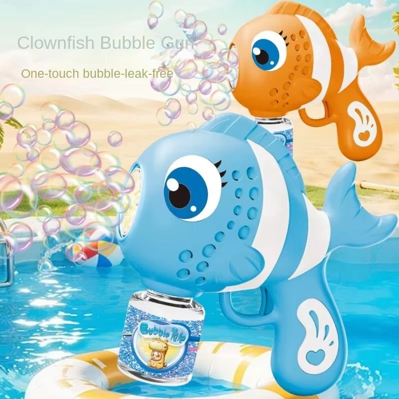 Fish Bubble Gun – Automatic Bubble Blower with Lights, Sounds &amp; Fun Fish Design for Kids