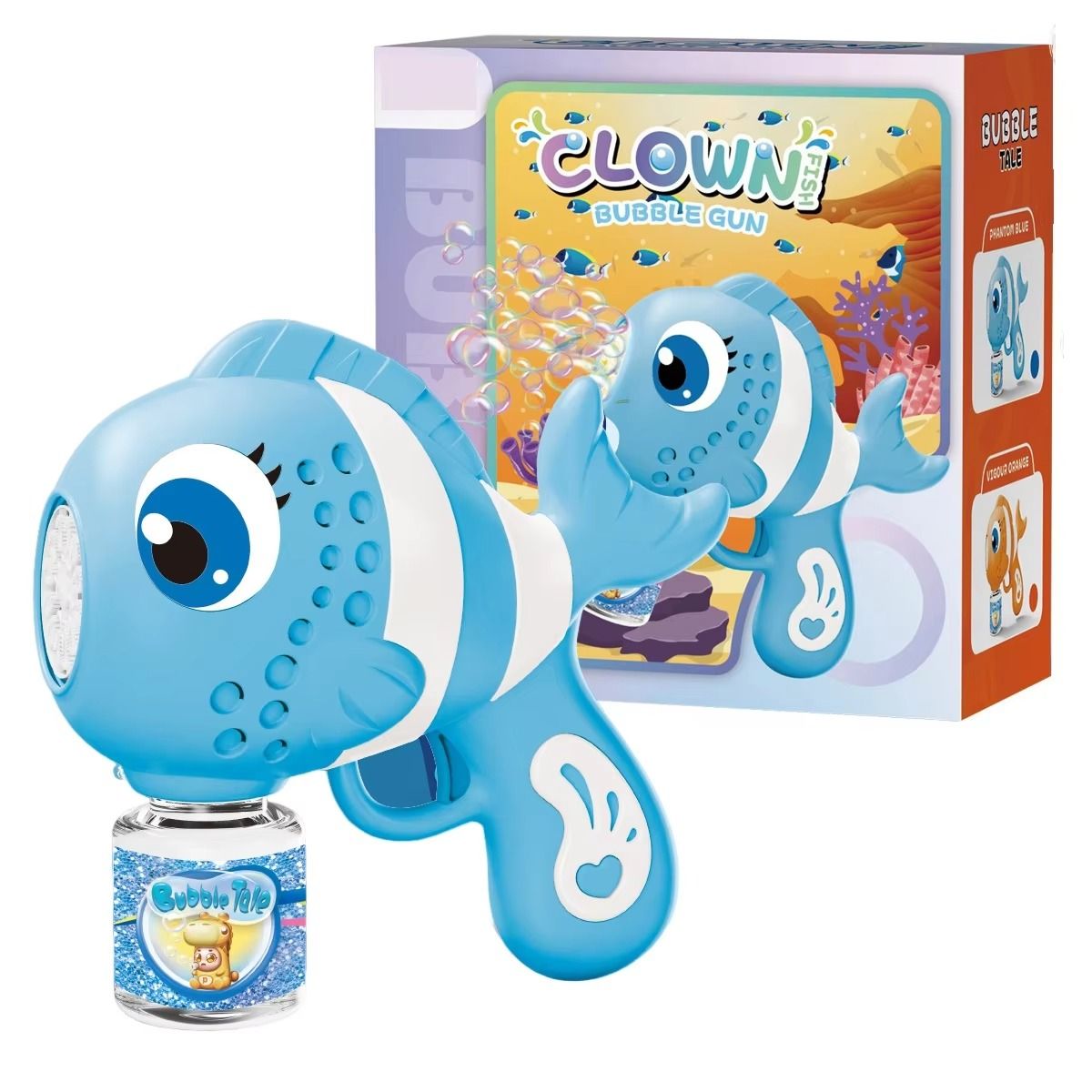 Fish Bubble Gun – Automatic Bubble Blower with Lights, Sounds & Fun Fish Design for Kids View Gallery - Pakistan