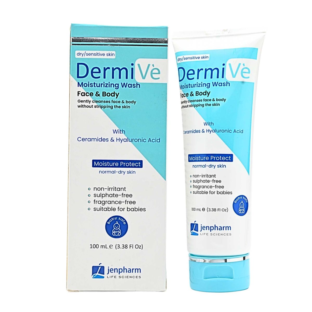 Dermive Moisturizing Wash Face And Body Gentle Formula Reliable Quality Provides Hydration - 100ML View Gallery - Pakistan