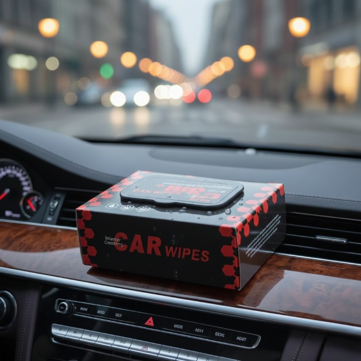 Premium 80Pcs Car Interior Wipes – Quick Shine, Dust Removal & Streak-Free View Gallery - Pakistan