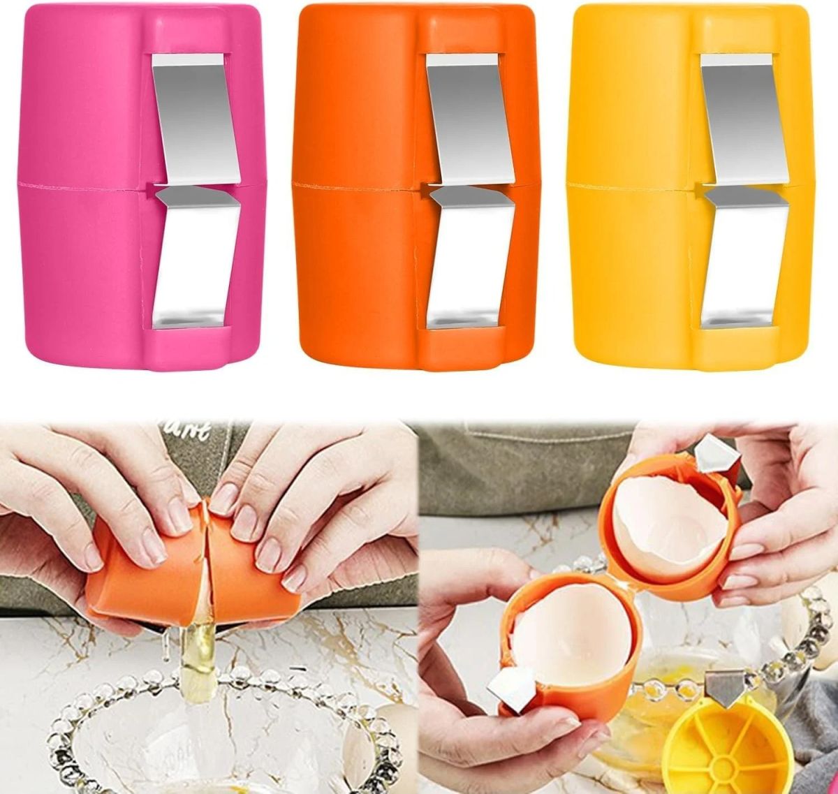 Egg Shell Opener – Durable Design, Smooth Cutting, Comfortable Grip | Easy Egg Opening Tool for Kitchen & Daily Cooking Use View Gallery - Pakistan