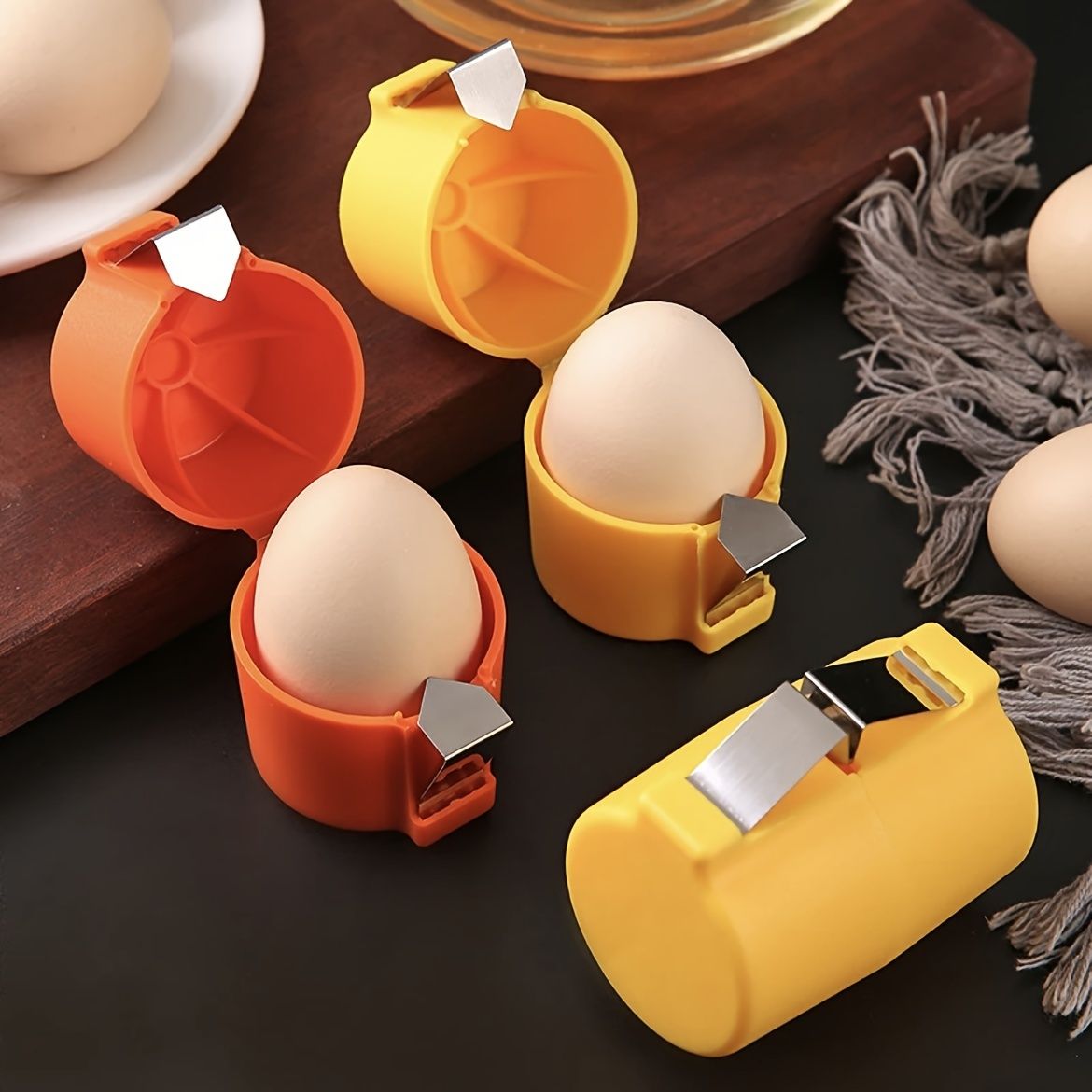 Egg Shell Opener – Durable Design, Smooth Cutting, Comfortable Grip | Easy Egg Opening Tool for Kitchen & Daily Cooking Use View Gallery - Pakistan