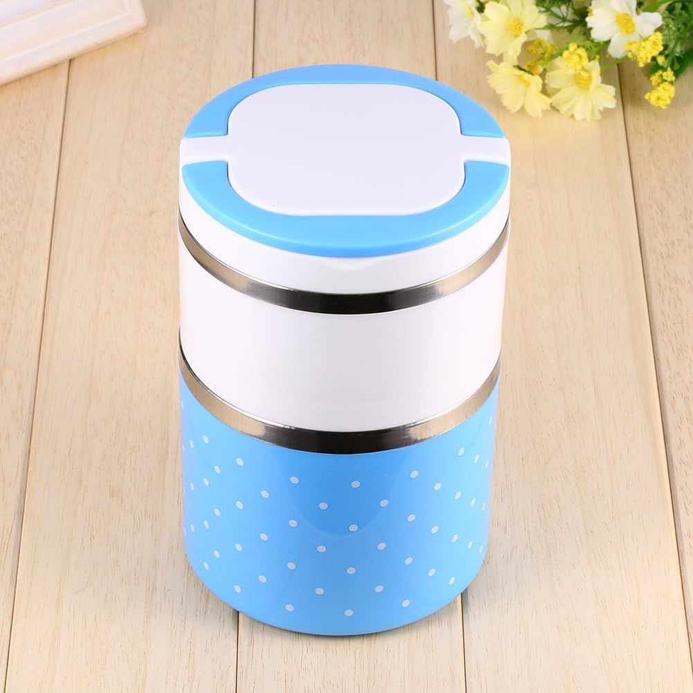 2 Layer Stainless Steel Airtight Lunch Box 930ml With Leak-Proof Design View Gallery - Pakistan