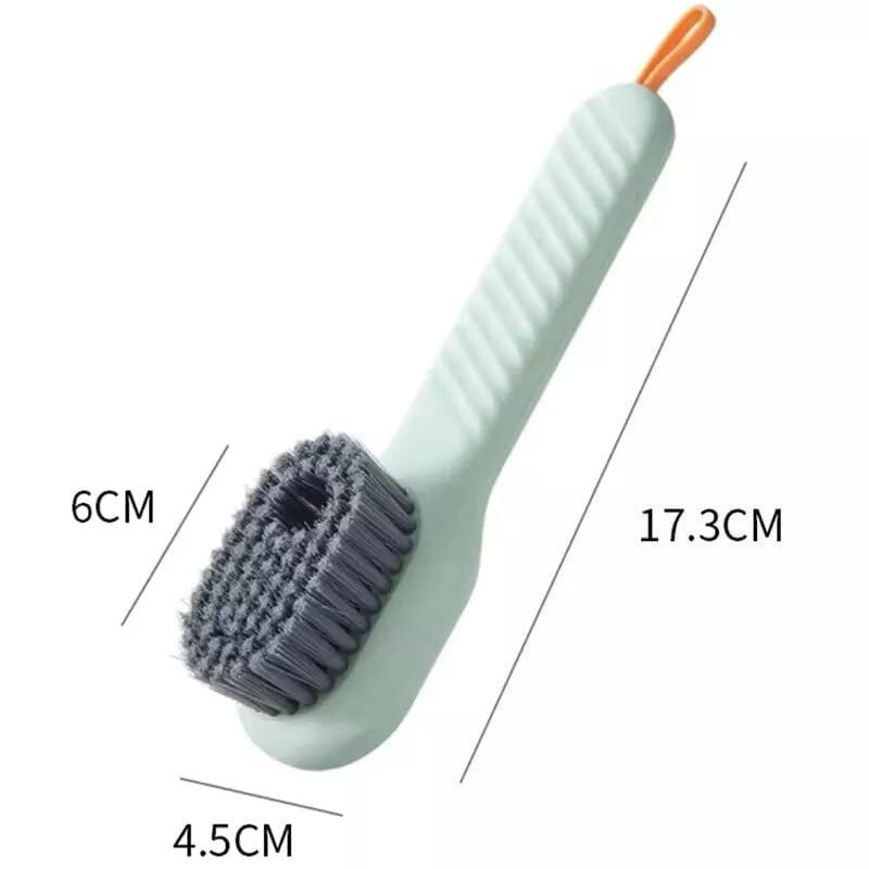 Multifunctional Shoe Brush with Liquid Box, Household Soft Fur Liquid Cleaning Shoe Brush, Long Handle Shoe Brush Press Type Automatic Liquid Shoe Brush View Gallery - Pakistan