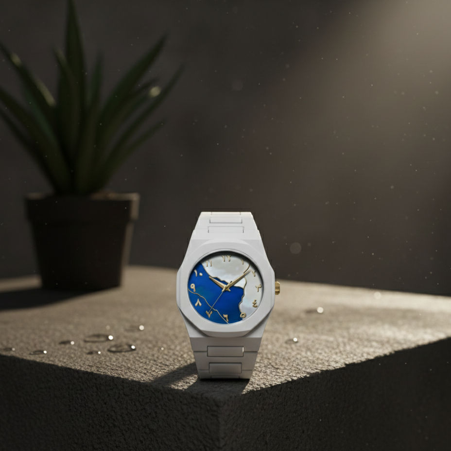 White Aura Watch Elegant Design Durable Build Comfortable Strap Clear Display Perfect For Daily Wear And Special Occasions Reliable Performance Stylish Look View Gallery - Pakistan