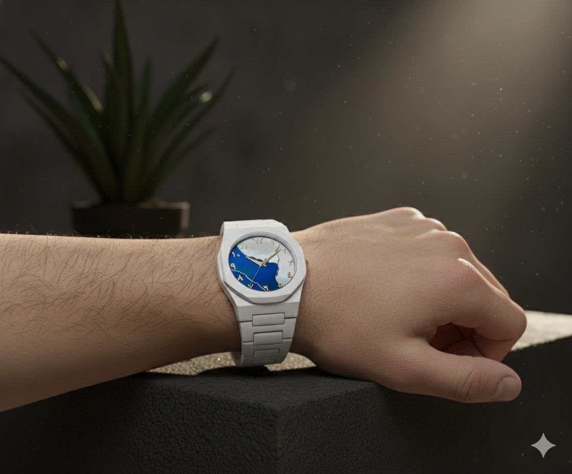 White Aura Watch Elegant Design Durable Build Comfortable Strap Clear Display Perfect For Daily Wear And Special Occasions Reliable Performance Stylish Look View Gallery - Pakistan