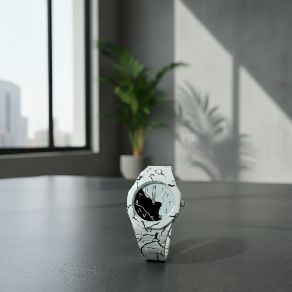 Tiger Aura Watch Stylish Design Durable Build Comfortable Strap Clear Display Perfect For Daily Wear And Special Occasions