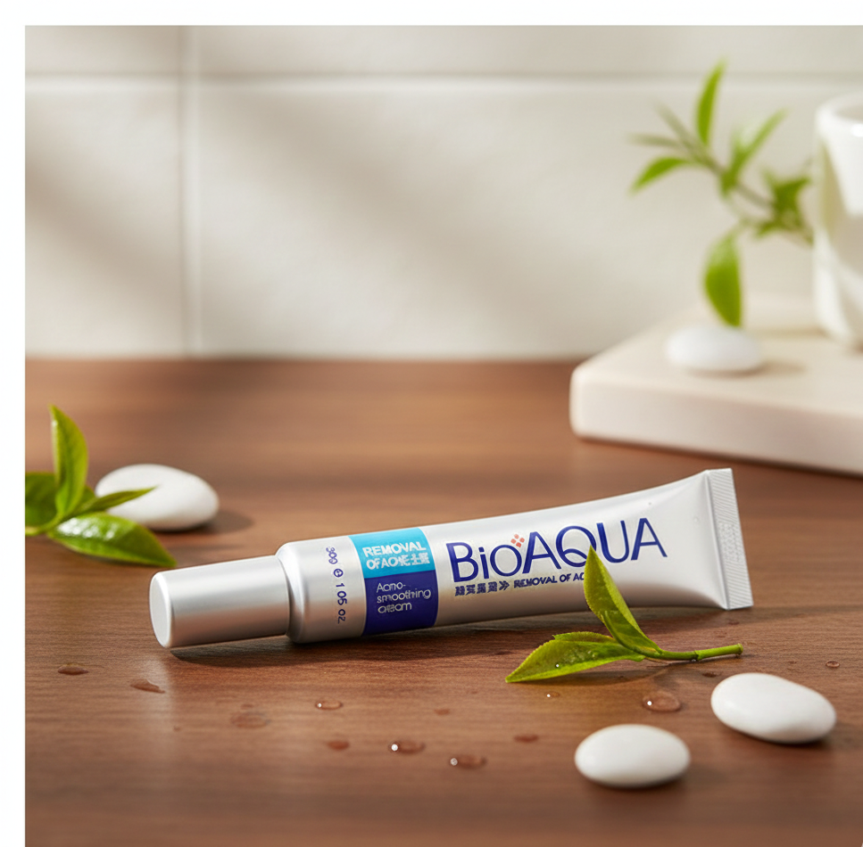 BIOAQUA Pure Skin Acne Removal & Anti-Wrinkle Cream – Fast Action Formula for Pimples, Scars, Fine Lines & Smooth Clear Skin (30g) View Gallery - Pakistan