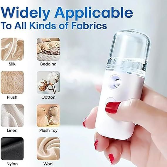 Portable Nano Facial Mist Sprayer – Hydrating Ionic Facial Steamer for Instant Skin Moisture, Glow & Refreshing Mist | USB Rechargeable View Gallery - Pakistan