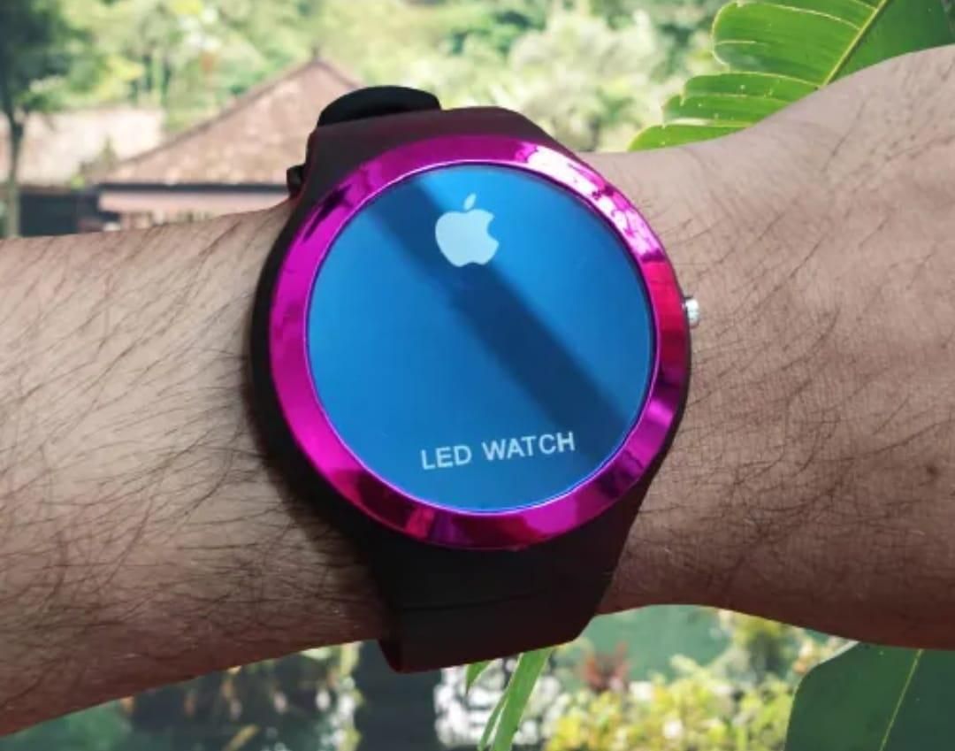 Digital Round Stylish And Fashionable Wrist Smart Watch LED Band For Kids Date And Time Dial (Random Color) View Gallery - Pakistan