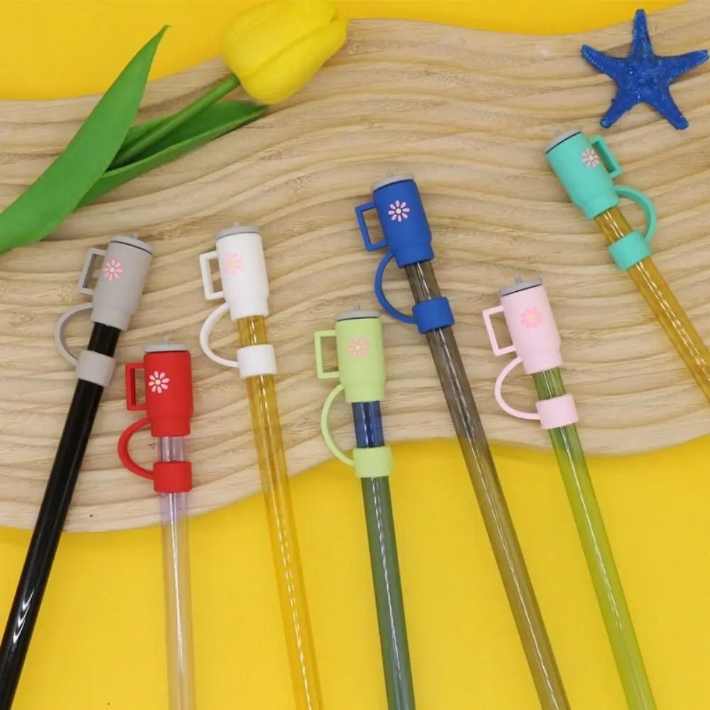Buy 1 Get 1 Free – Cartoon Silicone Straw Plug Set | Splash-Proof, Airtight, Reusable Straw Covers for Stanley Cups, Tumblers &amp; Bar Accessories