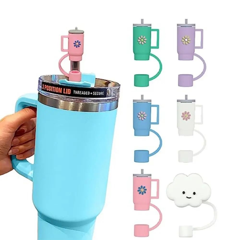 Buy 1 Get 1 Free – Cartoon Silicone Straw Plug Set | Splash-Proof, Airtight, Reusable Straw Covers for Stanley Cups, Tumblers & Bar Accessories View Gallery - Pakistan