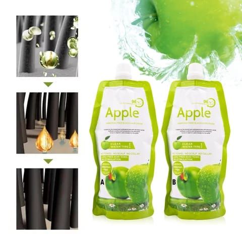 Apple Hair Color Cream Gentle Formula Provides Rich Color Smooth Application Long Lasting Shine Nourishes Hair  - 1000ML View Gallery - Pakistan