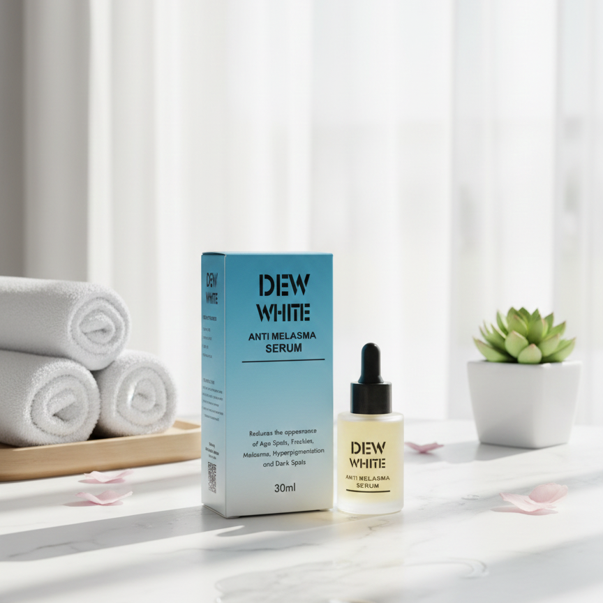 Dew White Anti Melasma Serum Gentle Formula Reduces Dark Spots Improves Skin Tone Provides Radiant Glow And Smooth Texture For Daily Use - 30ml