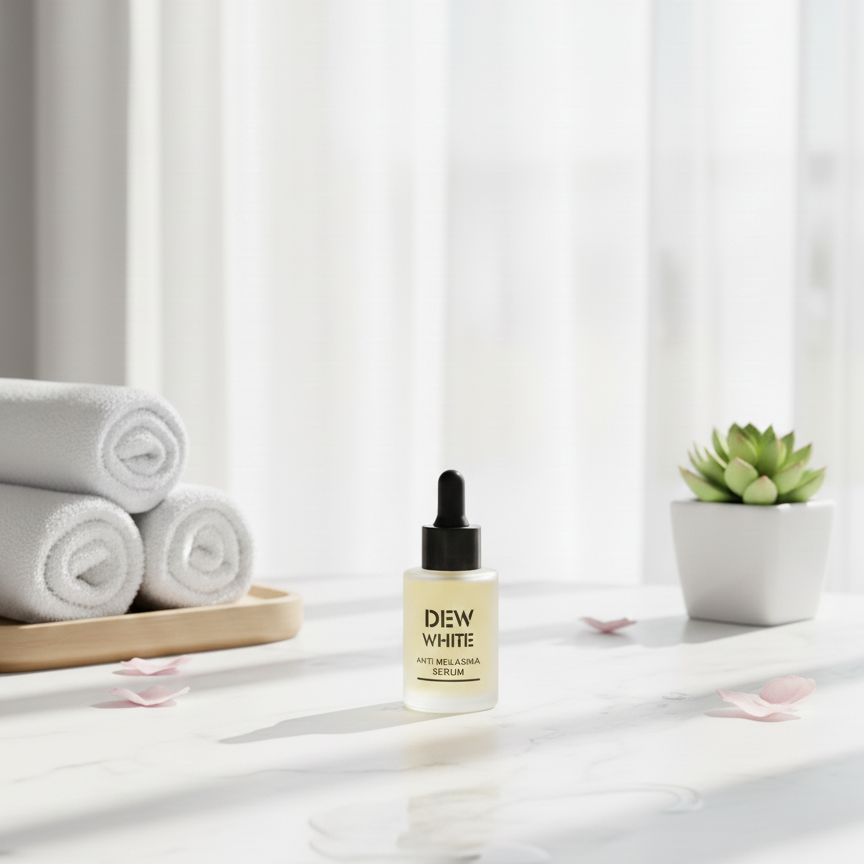 Dew White Anti Melasma Serum Gentle Formula Reduces Dark Spots Improves Skin Tone Provides Radiant Glow And Smooth Texture For Daily Use - 30ml View Gallery - Pakistan
