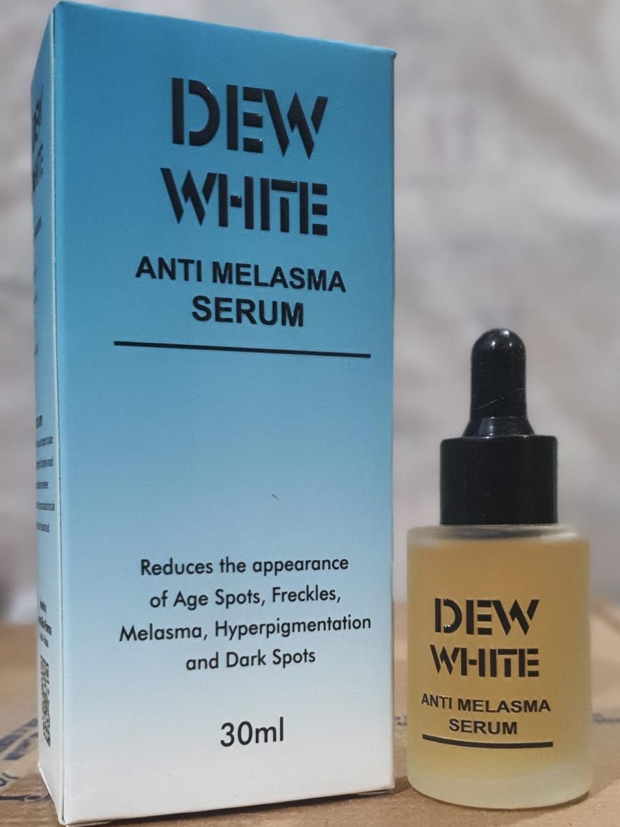 Dew White Anti Melasma Serum Gentle Formula Reduces Dark Spots Improves Skin Tone Provides Radiant Glow And Smooth Texture For Daily Use - 30ml View Gallery - Pakistan
