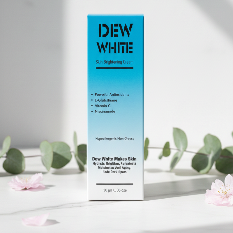 Dew White Skin Brightening Cream Gentle Formula Improves Skin Tone Reduces Dullness Provides Radiant Glow And Smooth Texture For Daily Use - 30g View Gallery - Pakistan