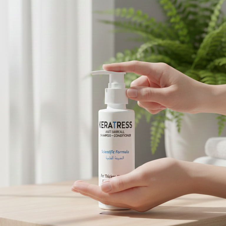 Keratress Anti Hairfall Shampoo And Conditioner Gentle Formula Strengthens Hair Reduces Hairfall Nourishes Scalp Provides Smooth And Healthy Look - 120ml View Gallery - Pakistan
