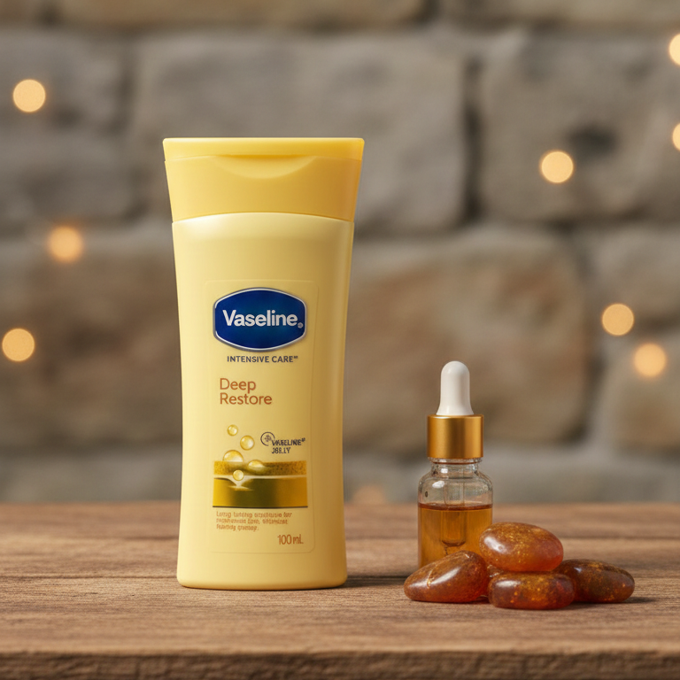 Original Vaseline Deep Restore Jelly Lotion for long-lasting hydration and deeply nourished skin - 100ML View Gallery - Pakistan