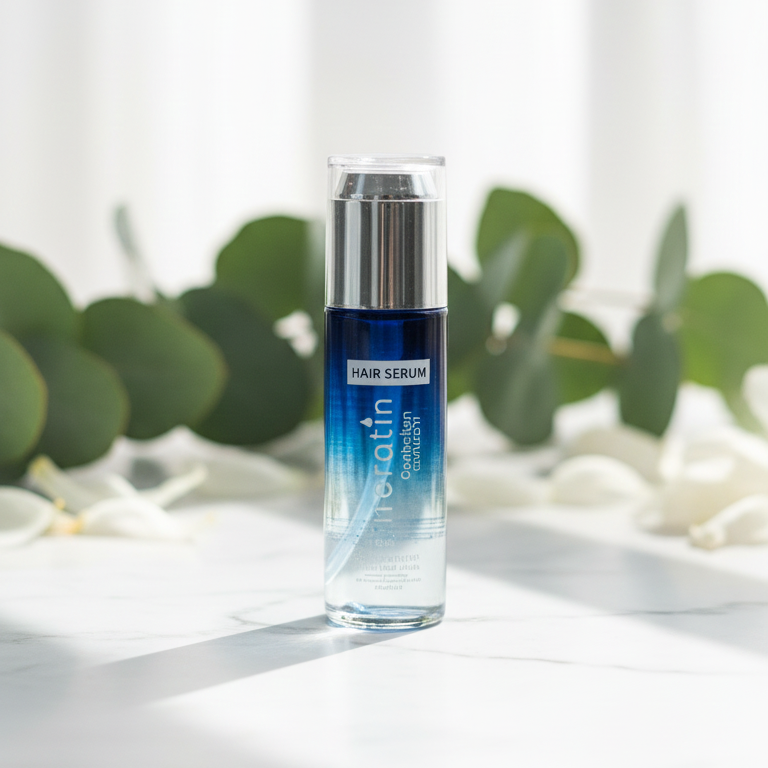 Keratin Hair Serum 80ml – Deep Moisturizing, Frizz-Control &amp; Smooth Finish | Shine-Boosting Leave-In Serum for Dry, Damaged &amp; Rough Hair