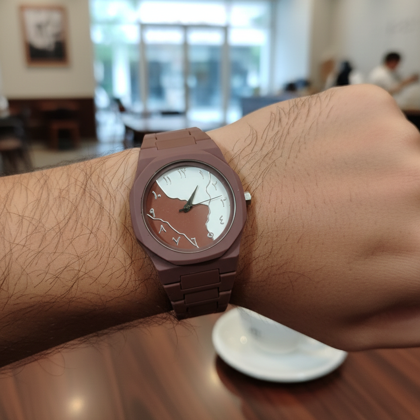Brown And White Aura Watch Elegant Stylish Design Durable Build Comfortable Strap Clear Display Perfect For Daily Wear And Special Occasions View Gallery - Pakistan