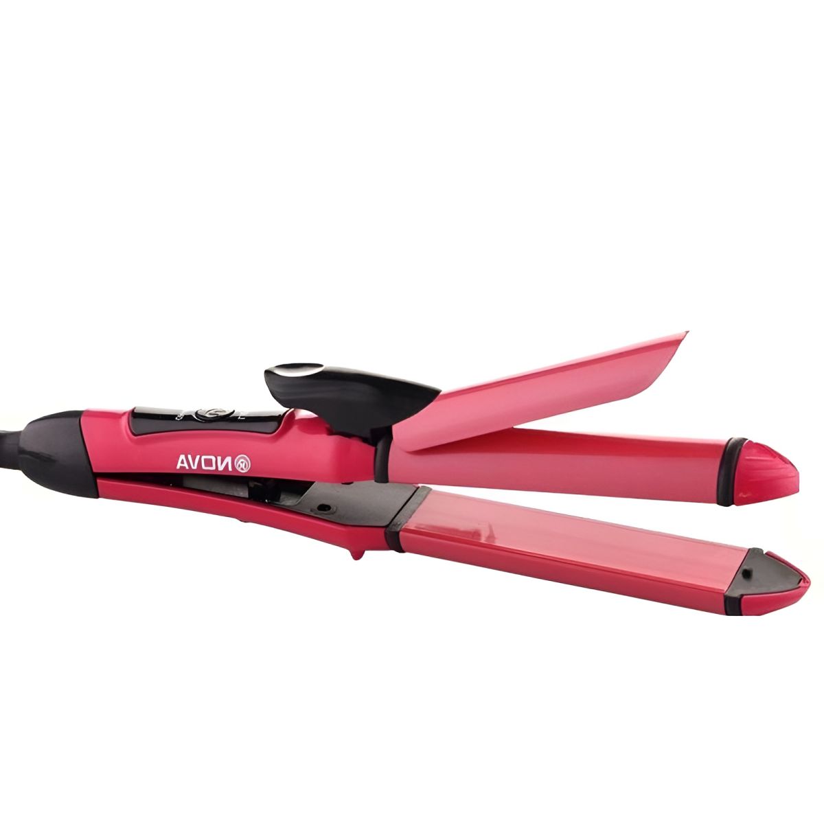 Nova 2-In-1 Hair Straightener & Curler NH-2009 – Quick Heat-Up Ceramic Plates for Sleek Straightening & Effortless Curls | Portable Dual-Use Styling Tool View Gallery - Pakistan