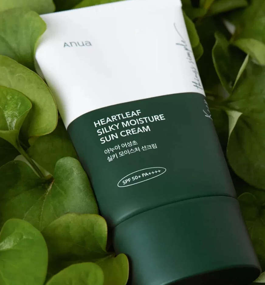 Anua Heartleaf Silky Moisture Sun Cream protection with SPF 50+ PA++++. -Imported Quality- View Gallery - Pakistan