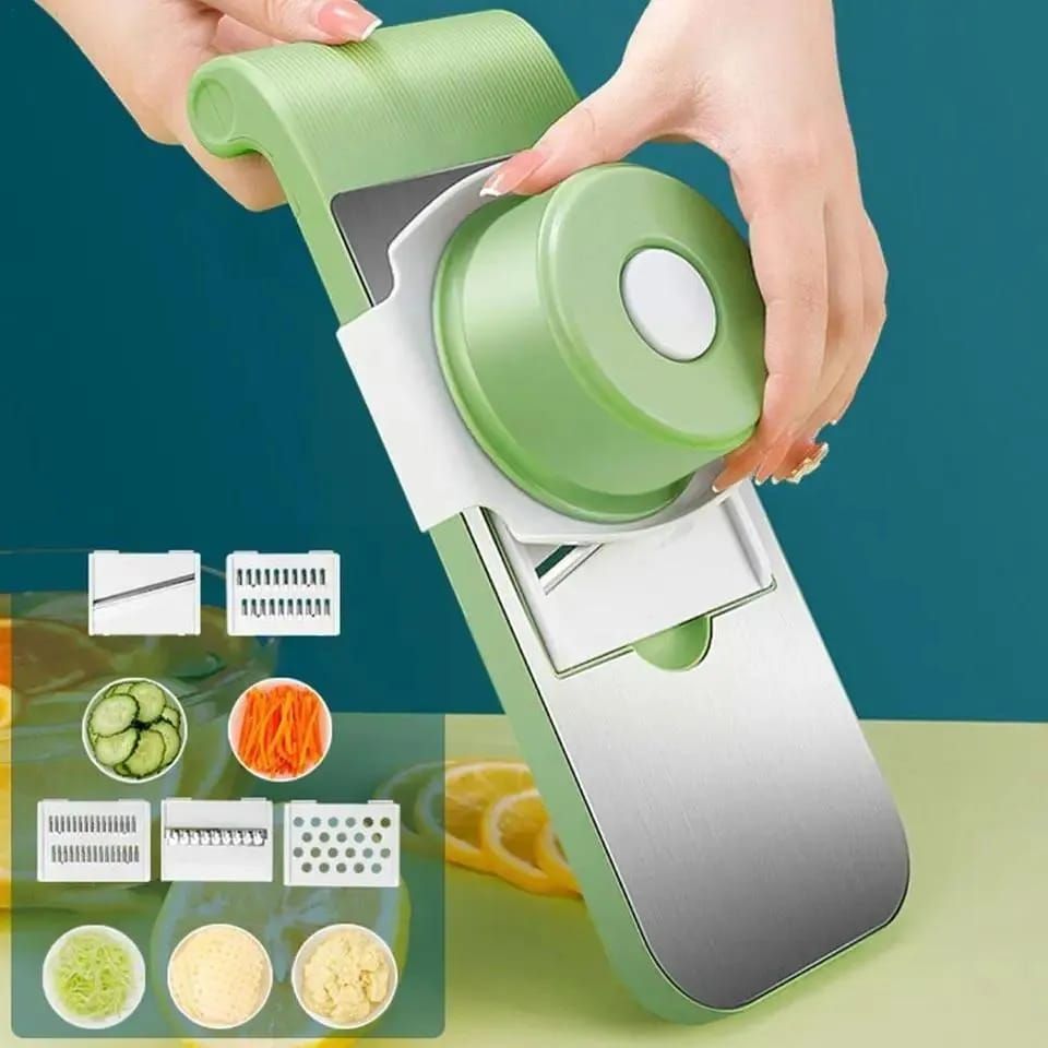 5-in-1 Multi-Functional Vegetable Slicer & Grater – Adjustable Mandoline Cutter - Online Shopping in Pakistan - BUNDLIV