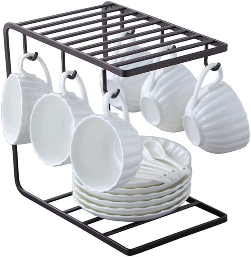 Metal Mug Stand Holder Tree Rack – Modern Space-Saving Mug Organizer with Smooth Hooks for Kitchen & Coffee Corner Decor View Gallery - Pakistan