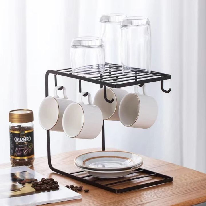 Metal Mug Stand Holder Tree Rack – Modern Space-Saving Mug Organizer with Smooth Hooks for Kitchen & Coffee Corner Decor View Gallery - Pakistan