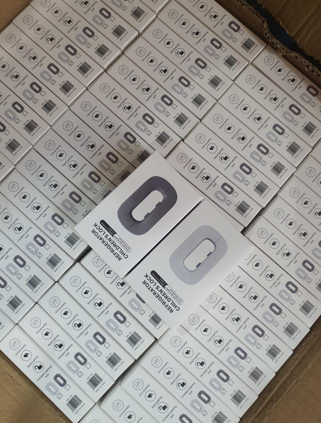 Child Safety Refrigerator Lock – Self Adhesive Fridge And Freezer Door Lock With Double Safety Button View Gallery - Pakistan