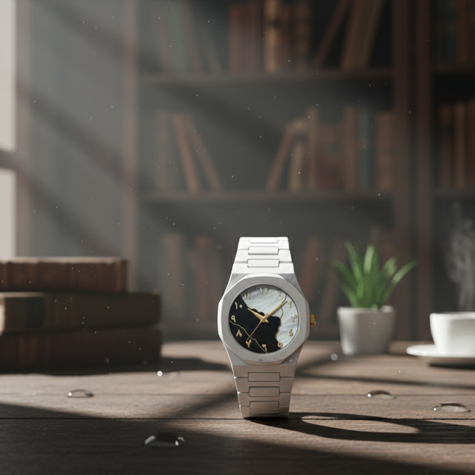 White Aura Watch Elegant Design Durable Build Comfortable Strap Clear Display Perfect For Daily Wear And Special Occasions View Gallery - Pakistan