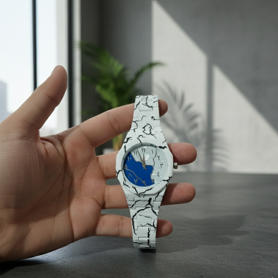 Tiger Aura Watch Stylish Design Durable Build Comfortable Strap Clear Display Perfect For Daily Wear And Special Occasions