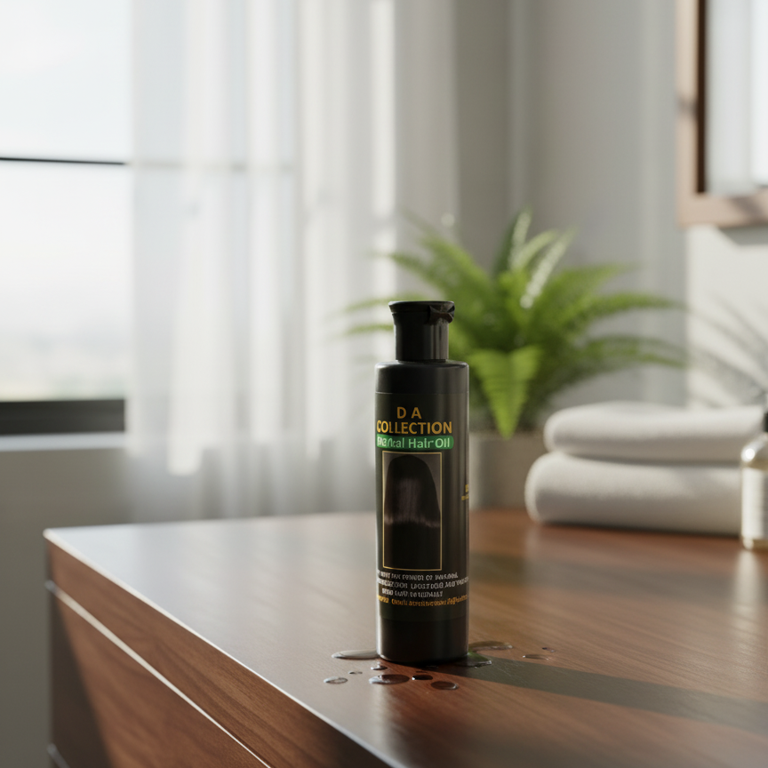 Herbal Hair Oil Natural Blend Of Oils And Herbs Nourishes Scalp Reduces Dandruff Strengthens Roots And Adds Shine - 200ml View Gallery - Pakistan