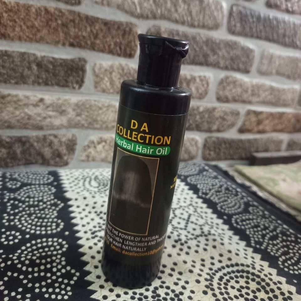 Herbal Hair Oil Natural Blend Of Oils And Herbs Nourishes Scalp Reduces Dandruff Strengthens Roots And Adds Shine - 200ml View Gallery - Pakistan