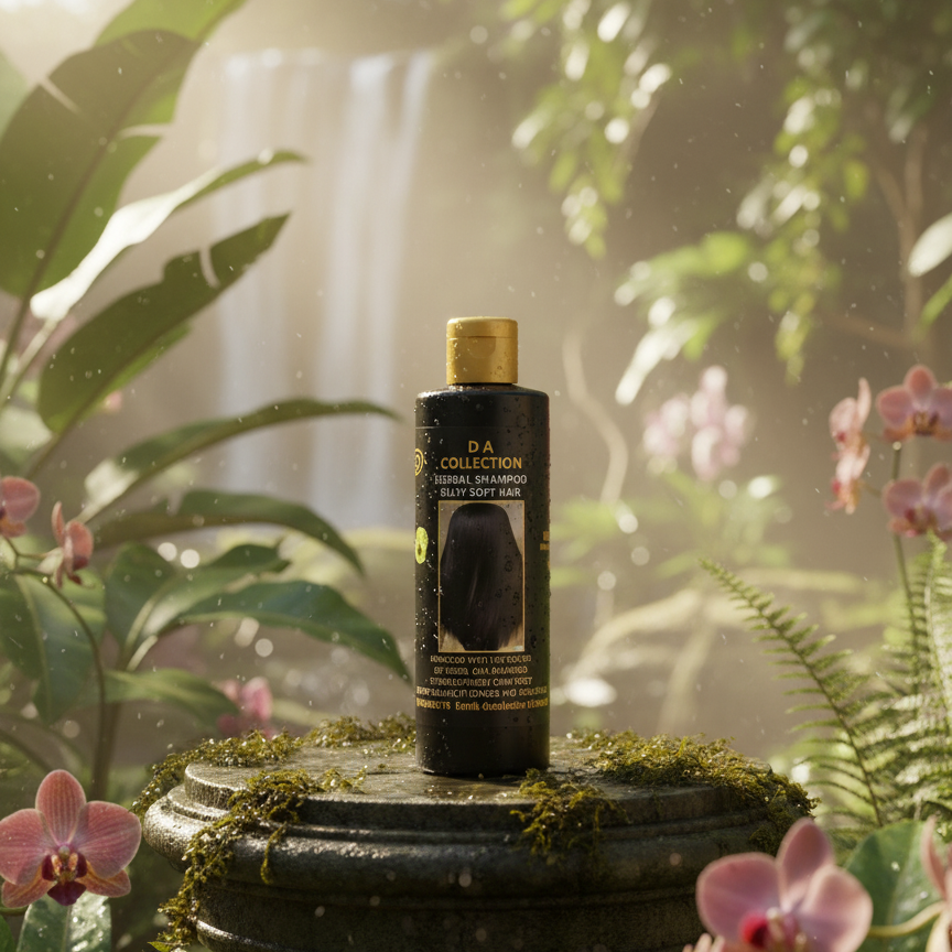 DA Collection Herbal Anti Dandruff Hair Shampoo Natural Ingredients Gentle Cleansing Moisturizing Formula For Anti Dandruff Hair - 250ml