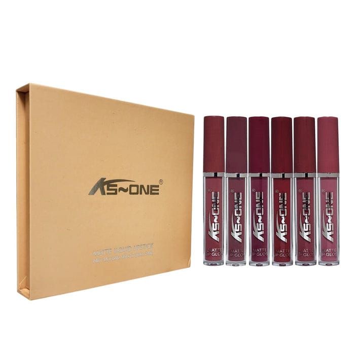 KS One 6 PCS Lipgloss Set Premium Quality Gloss Collection Smooth Application Long Lasting Shine For Everyday Makeup