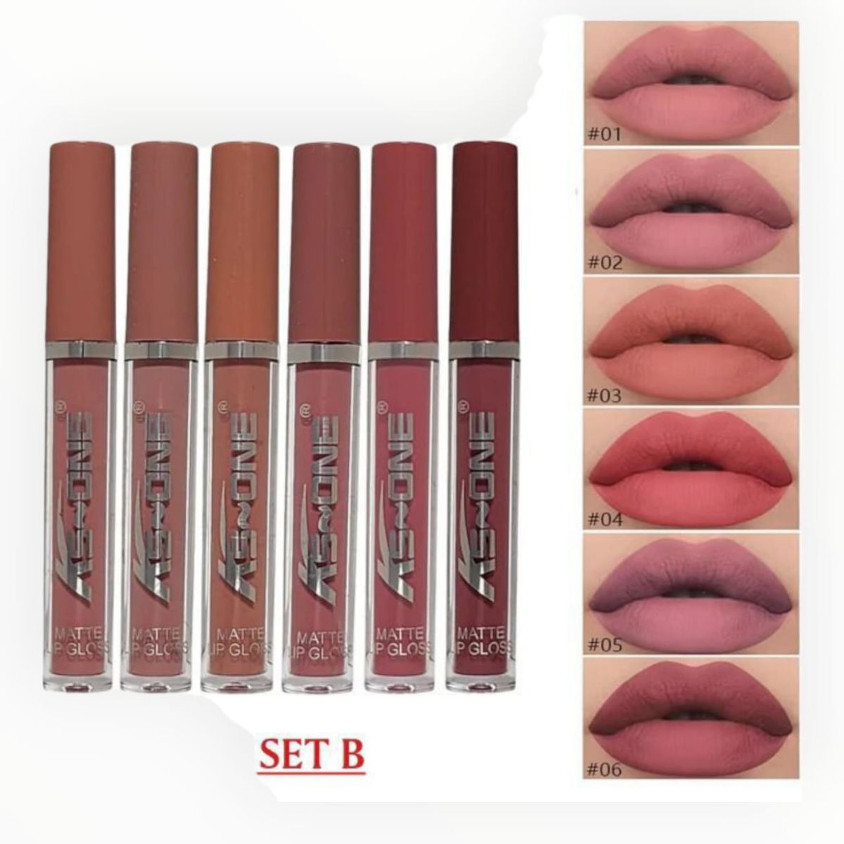KS One 6 PCS Lipgloss Set Premium Quality Gloss Collection Smooth Application Long Lasting Shine For Everyday Makeup View Gallery - Pakistan