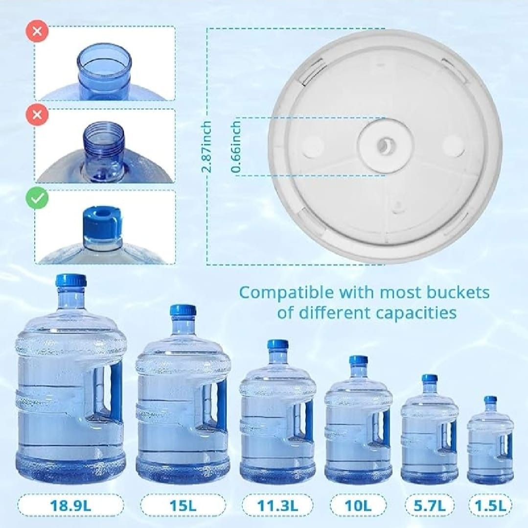 Automatic Electric Water Bottle Pump Dispenser – USB Rechargeable One-Touch Water Pump for Home, Office, Outdoor Use & Universal Gallon Bottles View Gallery - Pakistan